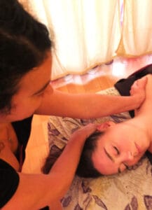 etirements massage nuque